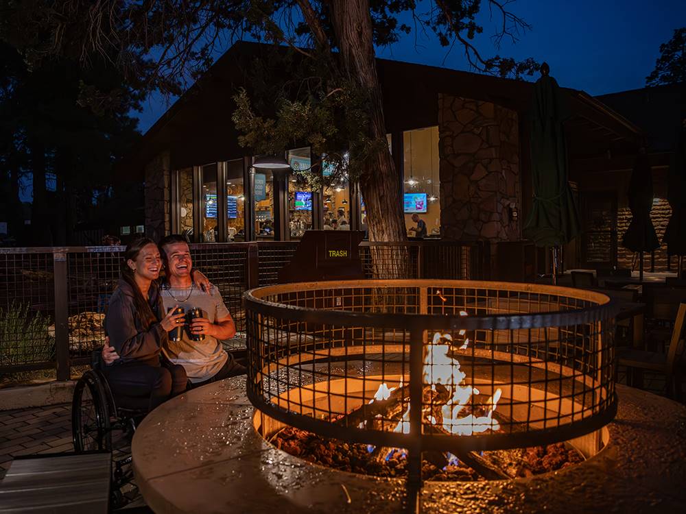 Fire pit at park