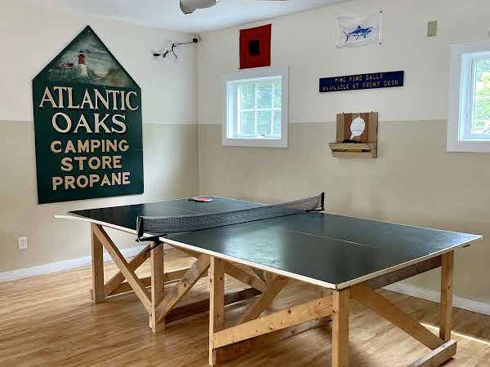 The inside ping pong table at ATLANTIC OAKS