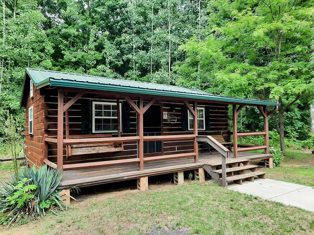 One of the rental cabins at HUNGRY HORSE FAMILY CAMPGROUND