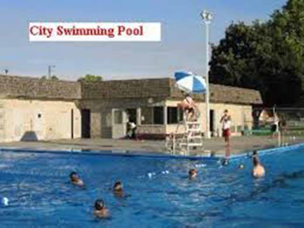 The city swimming pool nearby at CARL PRECHT MEMORIAL RV PARK