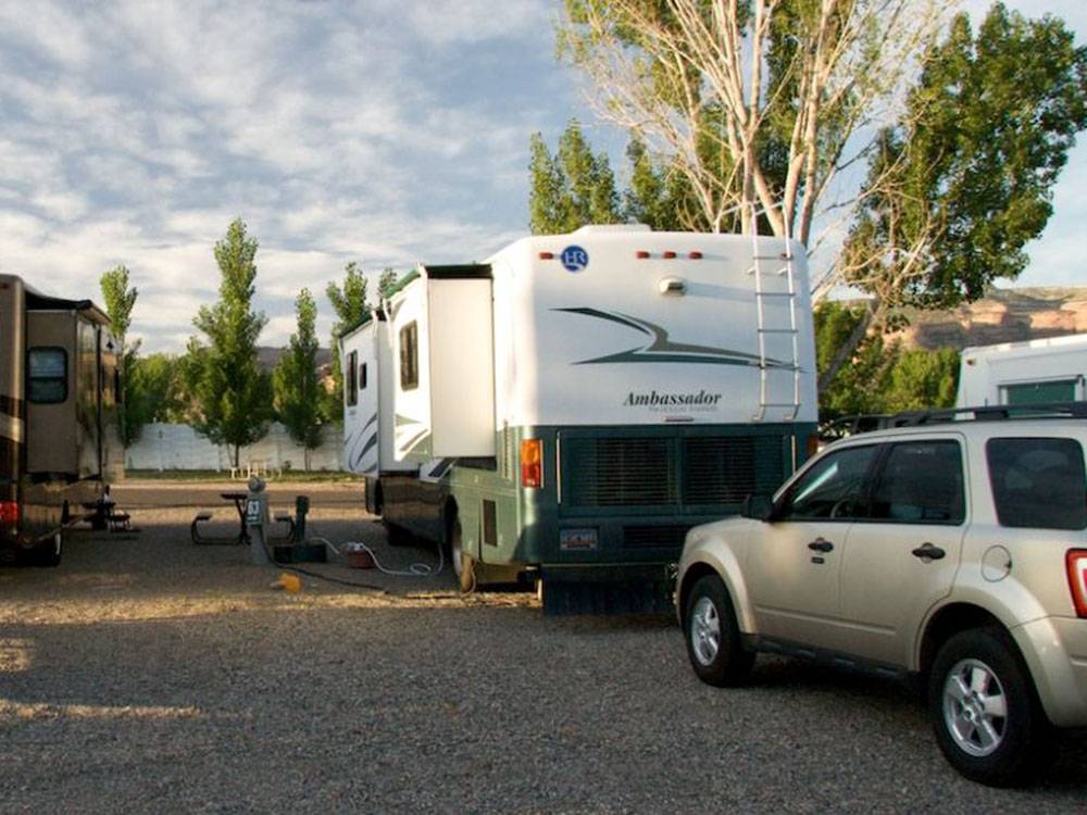 Two RVs with slide outs