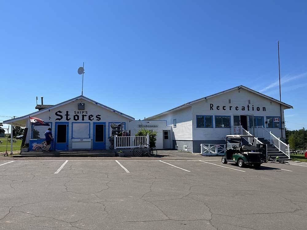 The general store and recreation hall at MARCO POLO LAND