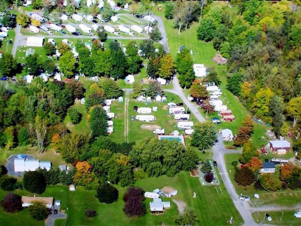 Magnificent aerial view at CHERRY GROVE CAMPGROUND