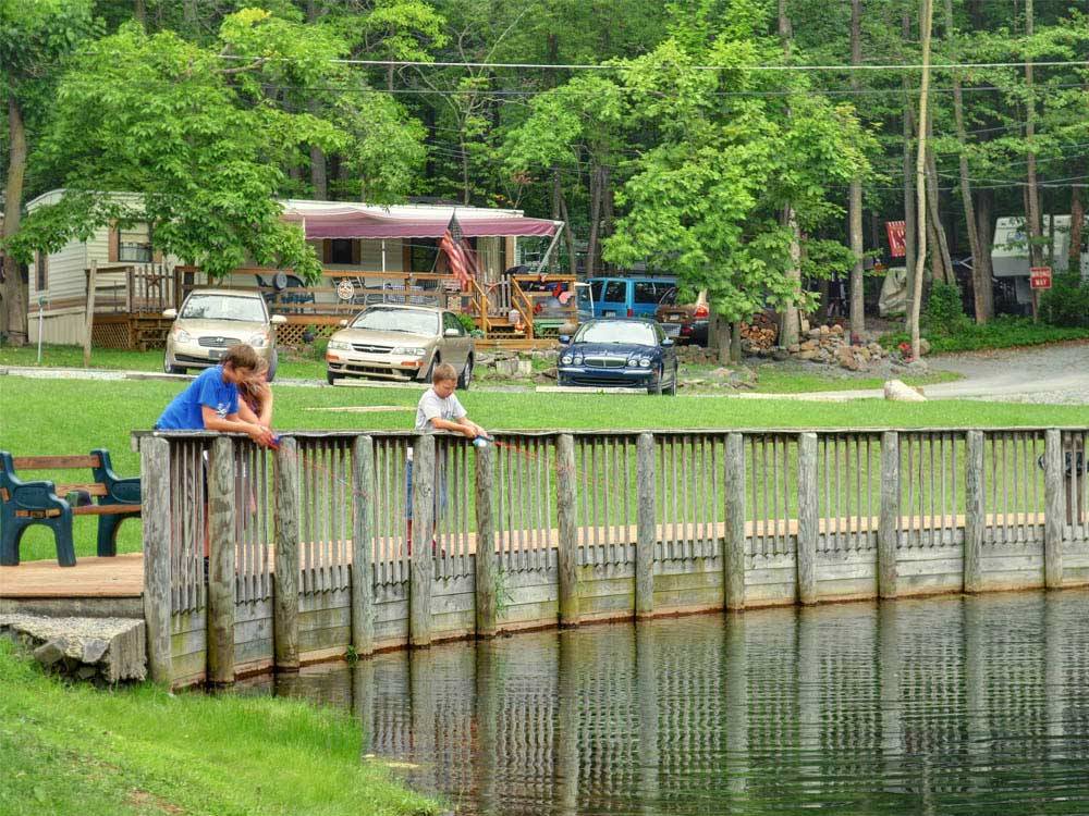 Kids fishing at SUN VALLEY CAMPGROUND