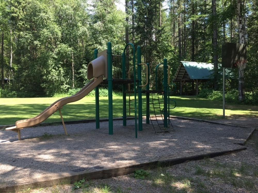 Play area at site Glacier Campground