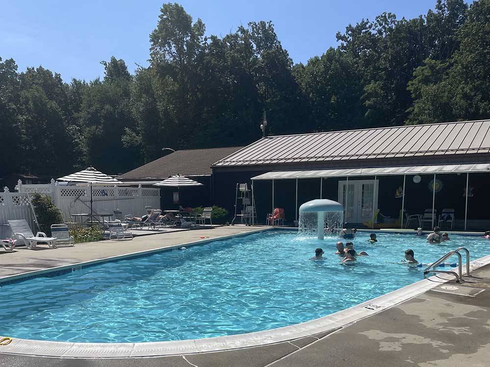 The large pool at RAMBLIN' PINES FAMILY CAMPGROUND & RV PARK
