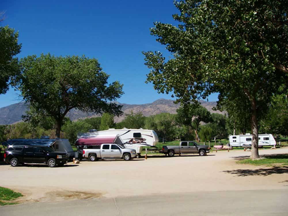 Trailers camping at BROWN'S TOWN CAMPGROUND