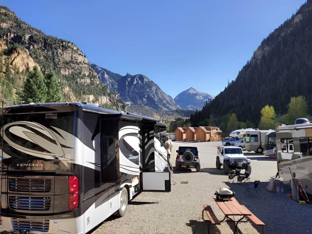 RV site at Ouray Riverside Resort