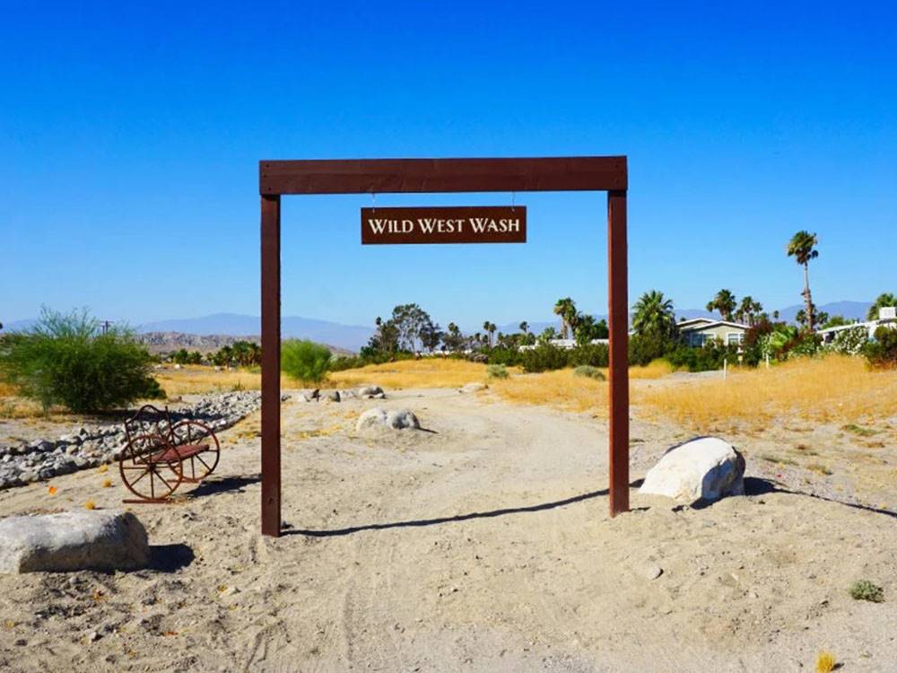 Entrance to the Wild West Wash