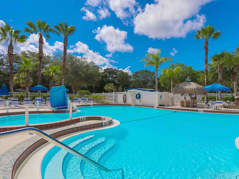 Swimming pool at campground at BAY BAYOU RV RESORT