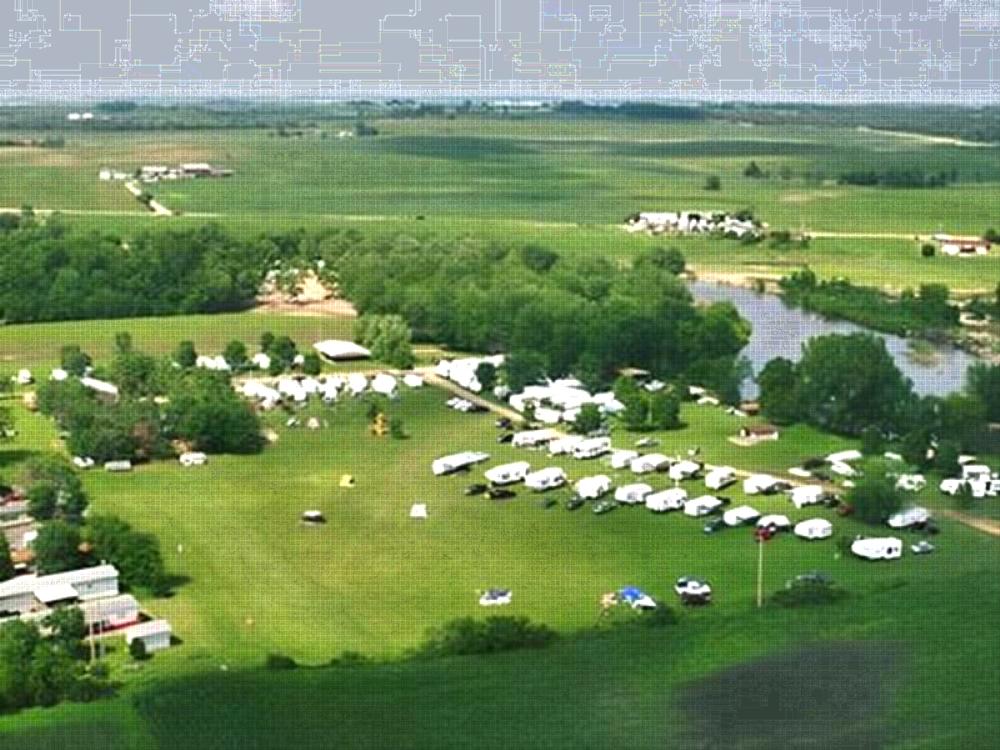 Overhead view at site Jellystone Park Monticello