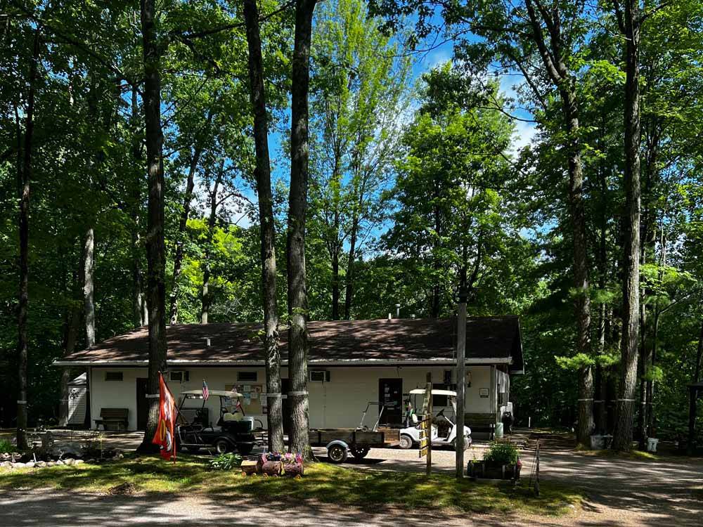 The registration building at HIDDEN HILL FAMILY CAMPGROUND