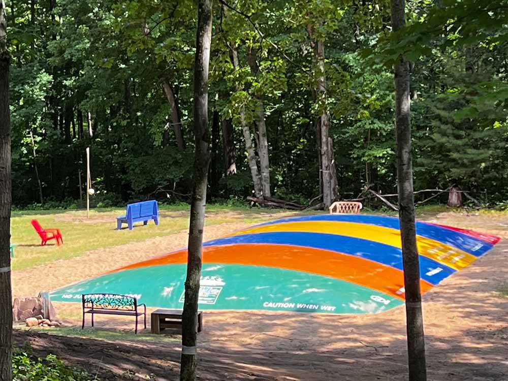 The large jumping pillow at HIDDEN HILL FAMILY CAMPGROUND