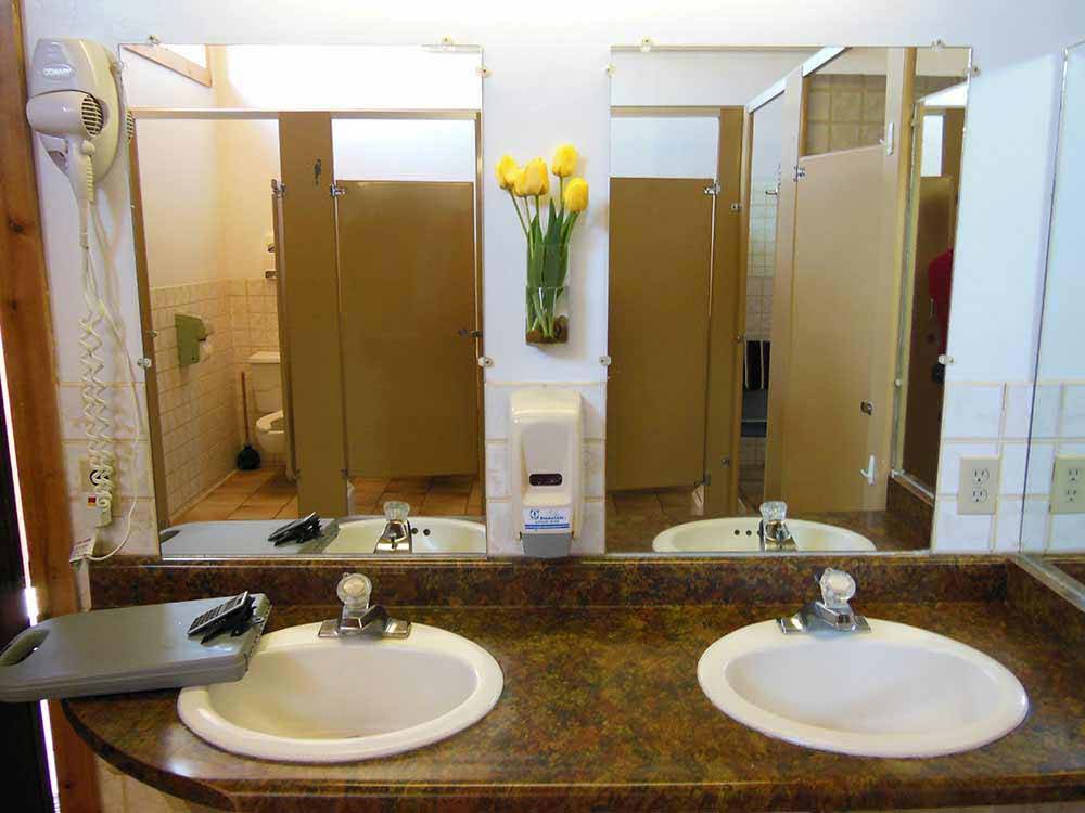 Bathrooms at JUNIPERS RESERVOIR RV RESORT