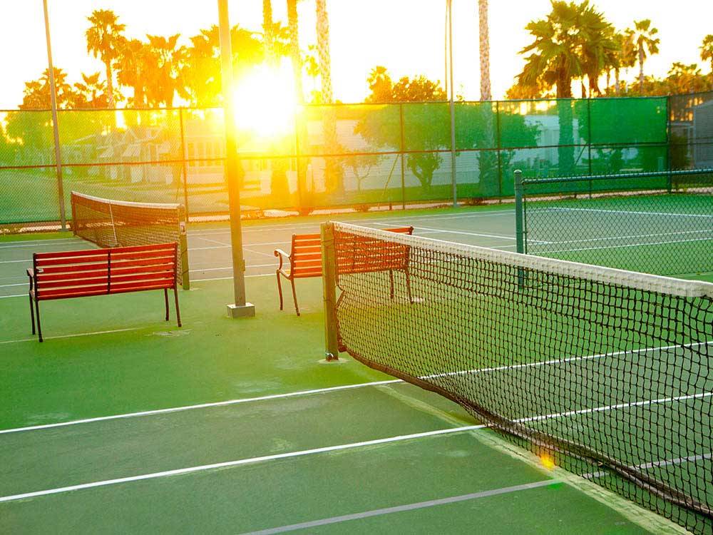 Tennis courts at VICTORIA PALMS RV RESORT