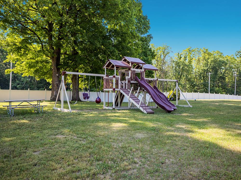 Playground equipment at Saratoga RV Park