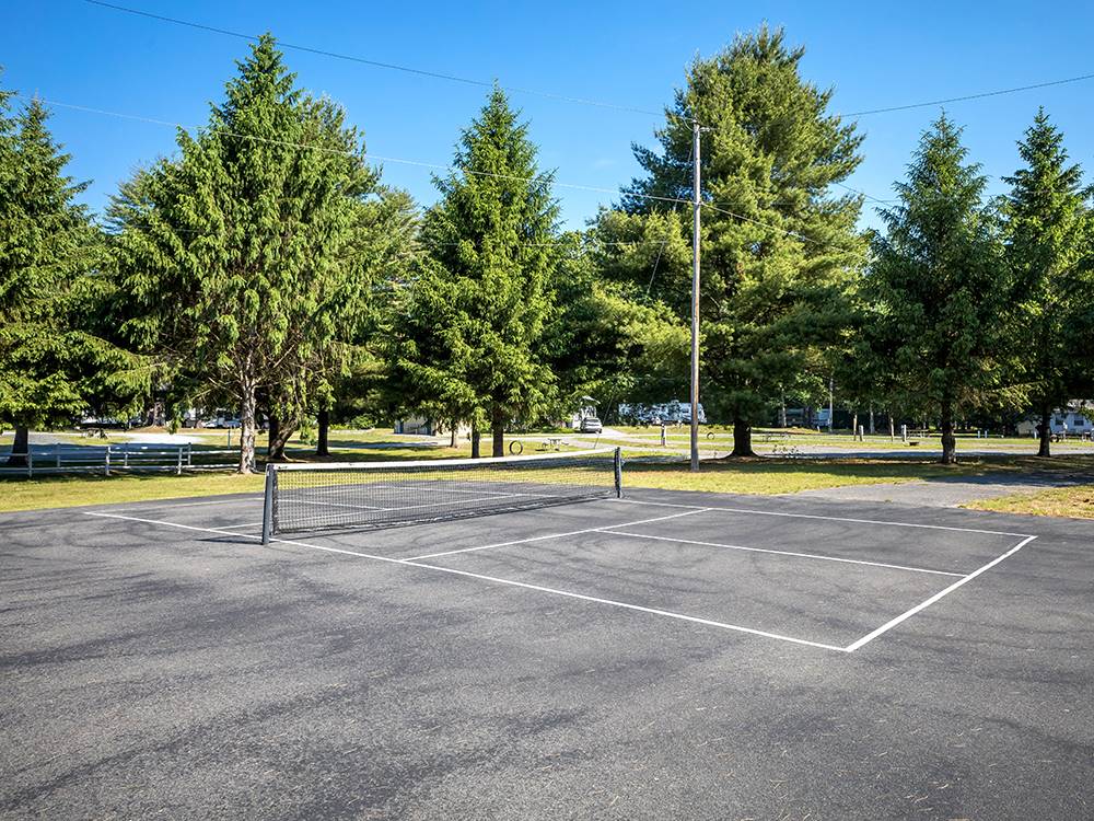 Pickleball courts at Saratoga RV Park