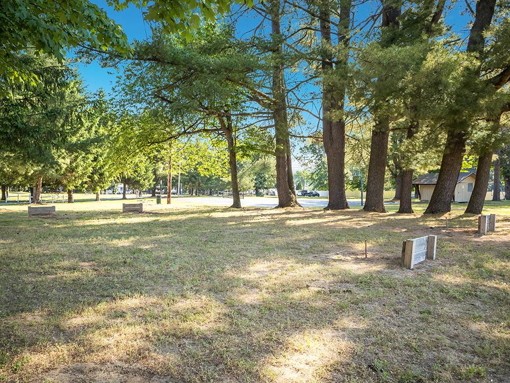 Horseshoe pits at Saratoga RV Park