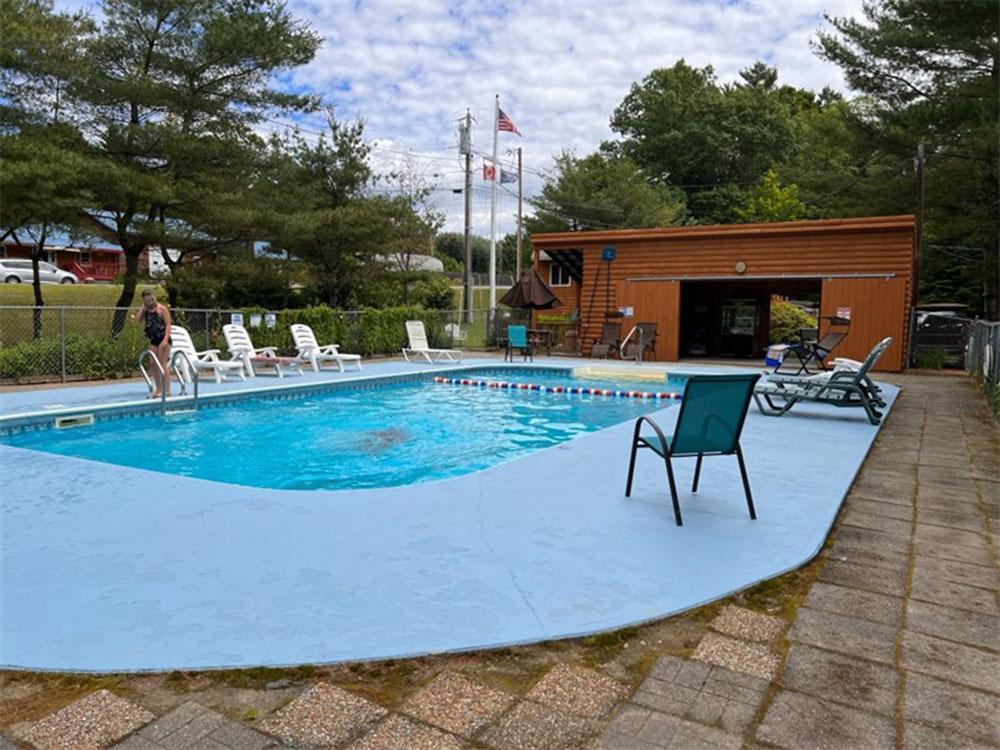 Pool area at TWO RIVERS CAMPGROUND