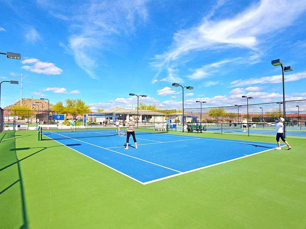 Tennis courts at VIEWPOINT RV & GOLF RESORT