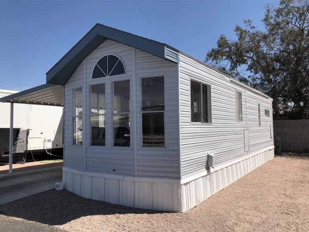 One of the manufactured homes at VIP RV RESORT & STORAGE