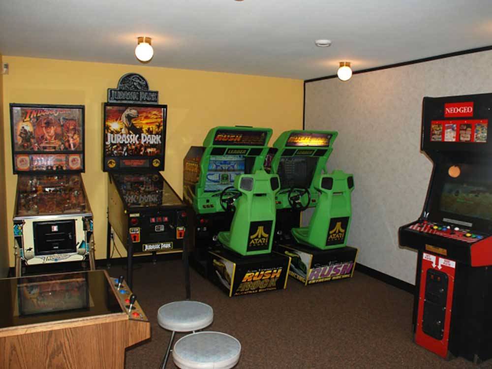 Game room at BURNABY CARIBOO RV PARK