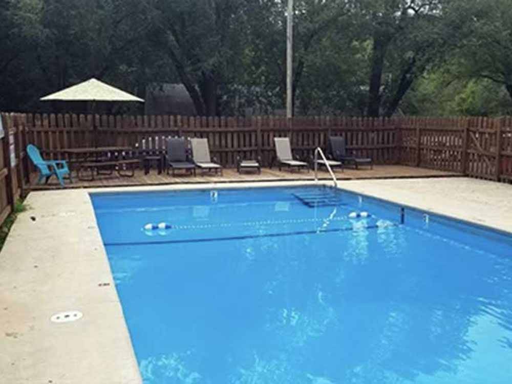 The swimming pool area at COOPER CREEK RESORT & CAMPGROUND