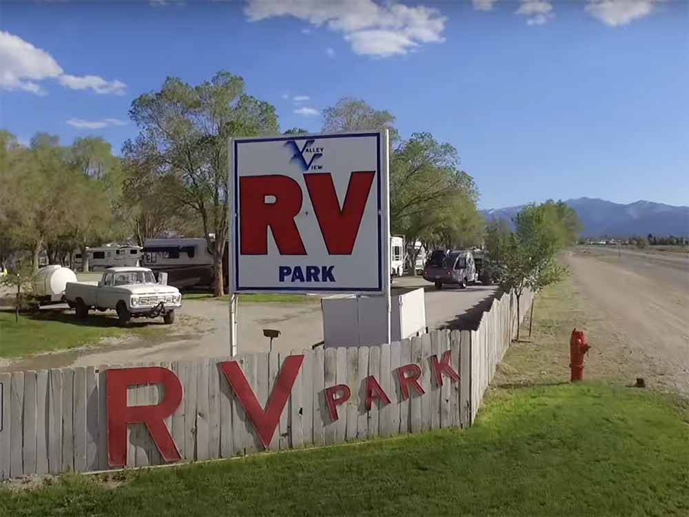 A view of the campsites at VALLEY VIEW RV PARK