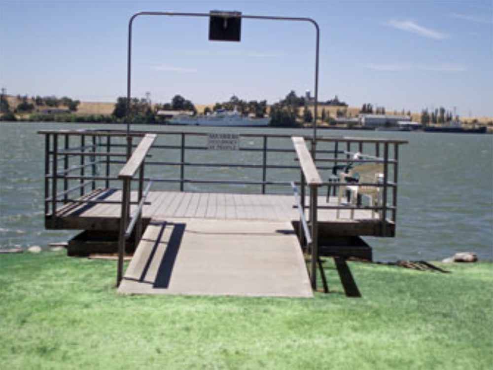 One of the fishing piers at DUCK ISLAND RV PARK & FISHING RESORT