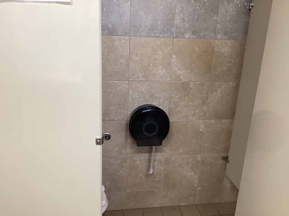 The toilet paper dispenser at BLACK RABBIT RV PARK