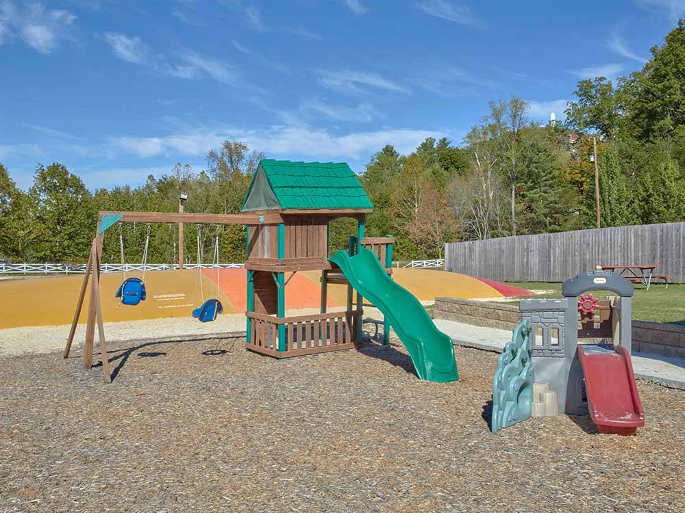 The playground equipment at CLABOUGH'S CAMPGROUND