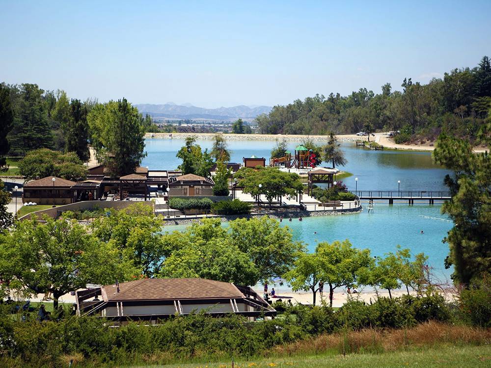 View of the park and lake
