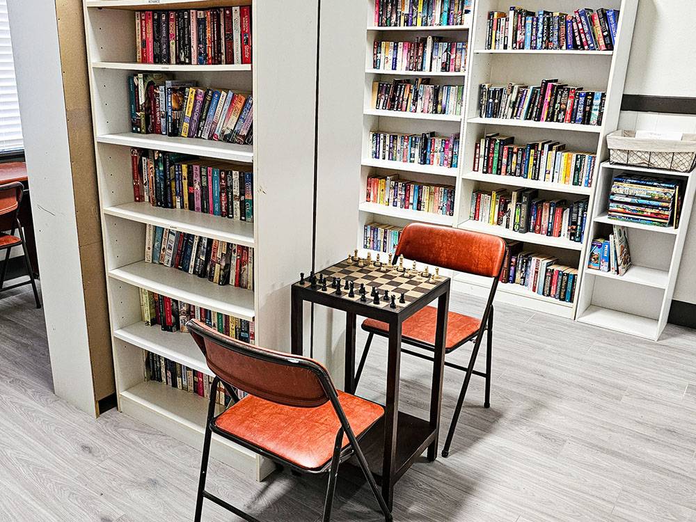 Lots of books at the library