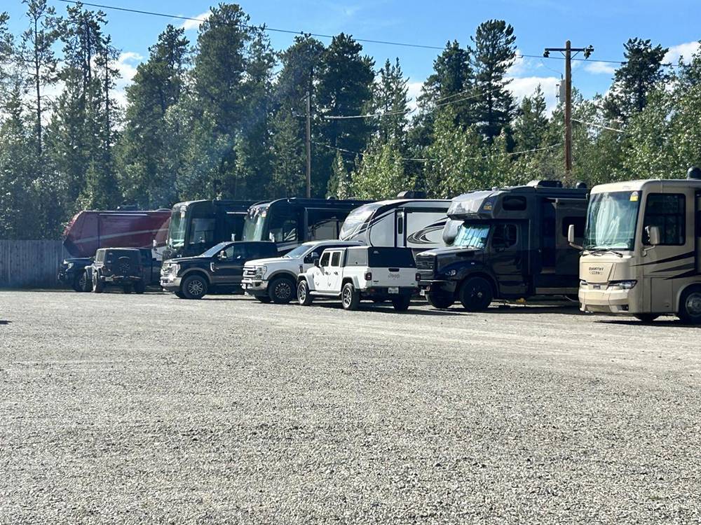 RV caravan in the park