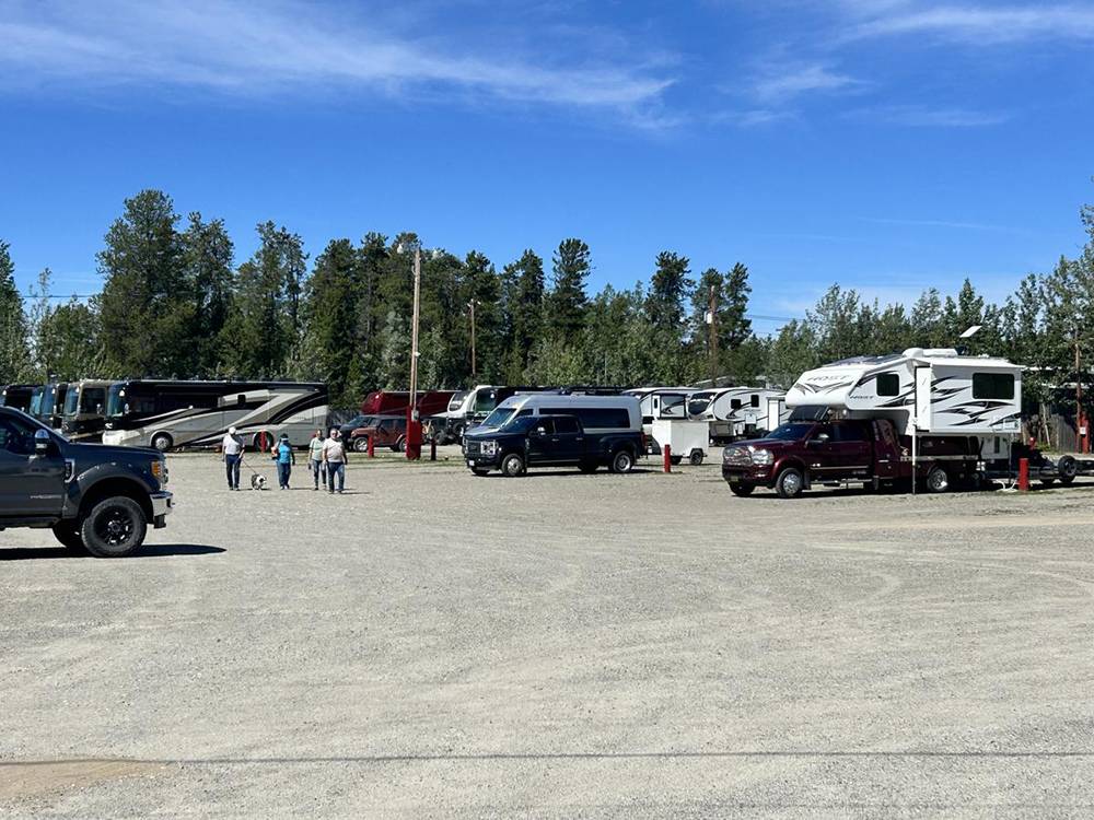 RVs in the park