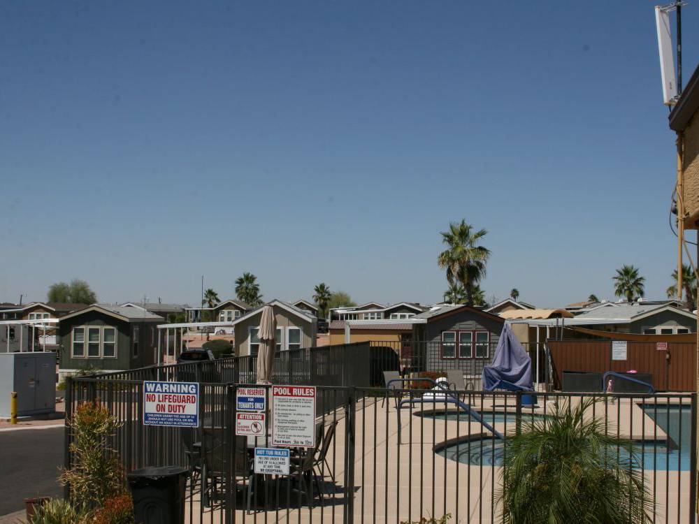 Outside the pool area