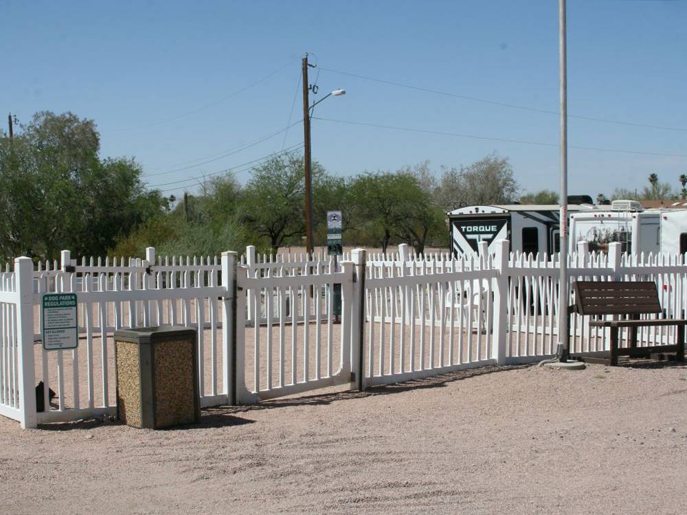 Fenced dog park