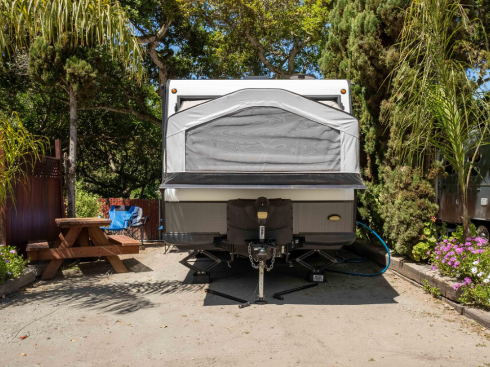 Pop up trailer at Saddle Mountain RV & Campground