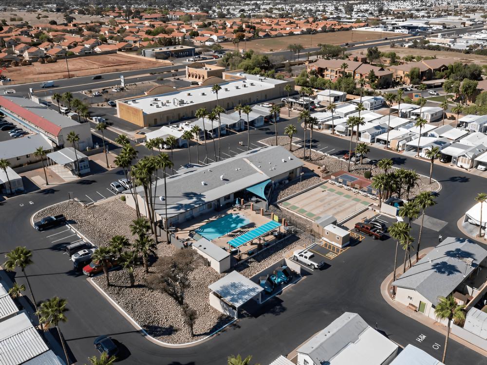 Aerial view of Springhaven RV Resort