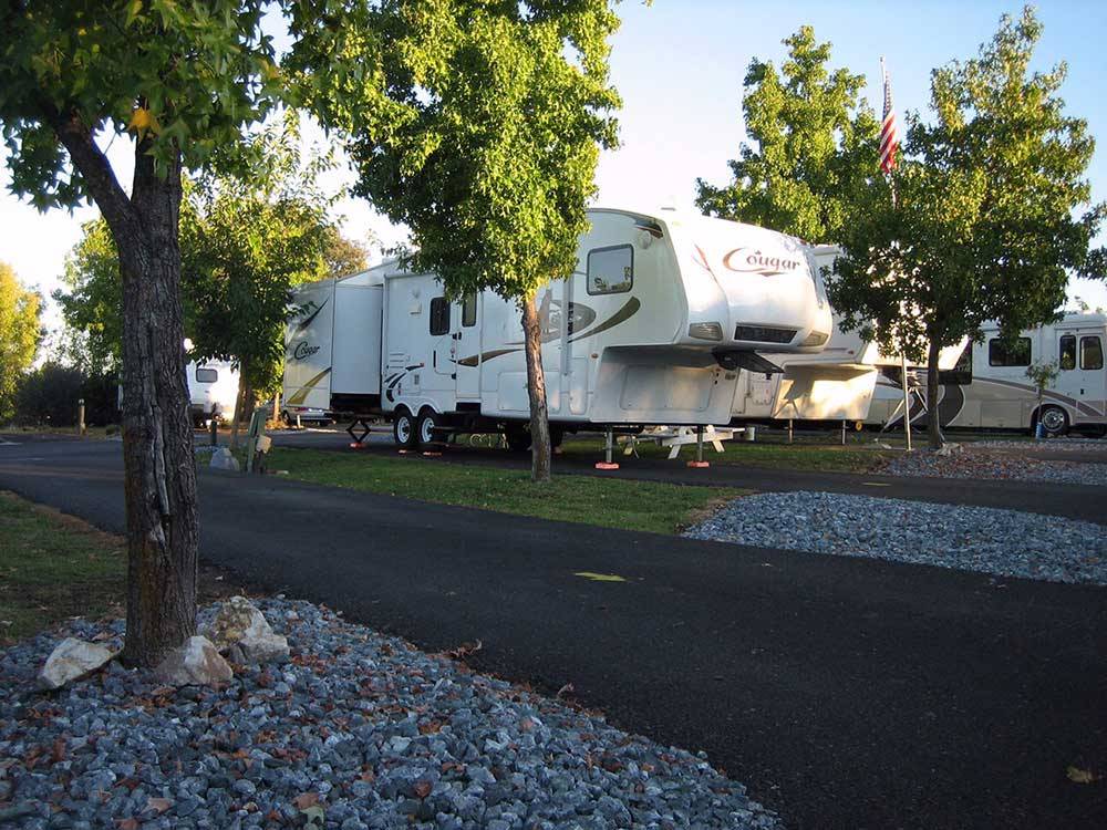 Trailers and RV camping at REDDING RV PARK