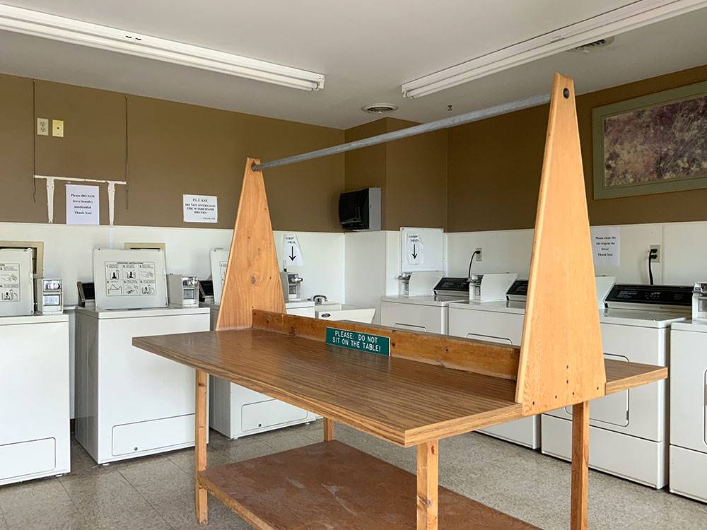 Laundry room at R & R Campground & RV Park