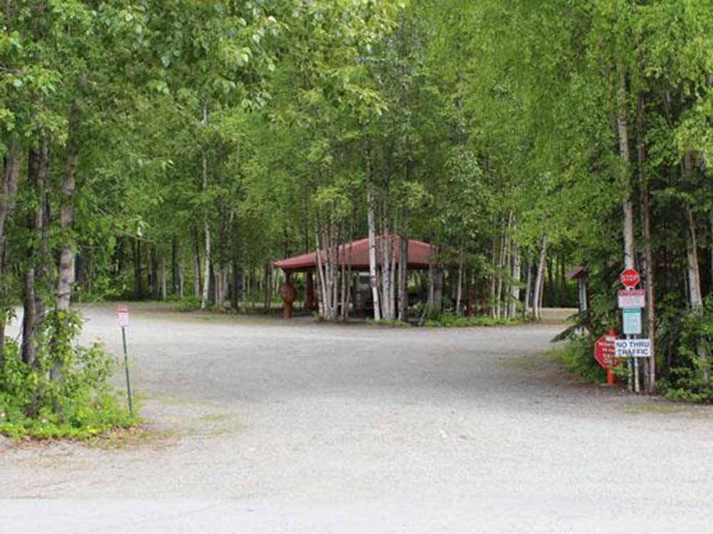 The front entrance of the park at THREE BEARS TRAPPER CREEK INN & RV PARK