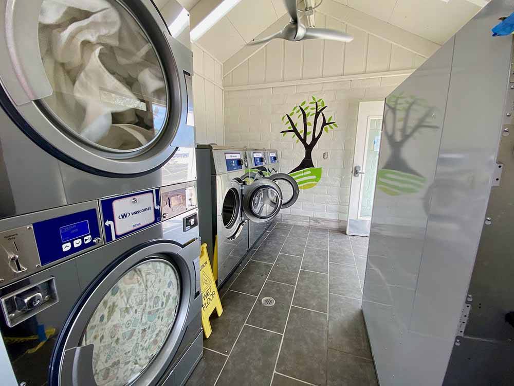 Laundry facilities for guests at ALMOND TREE OASIS RV PARK
