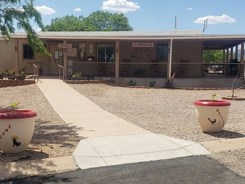 Office and clubhouse exterior
