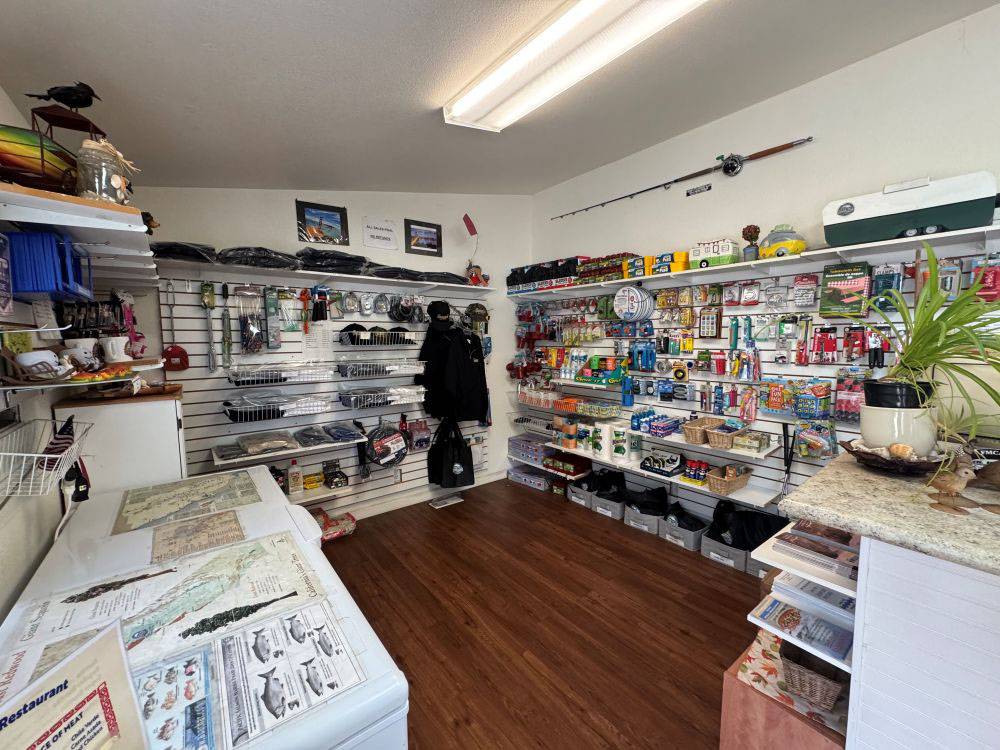 Merchandise in the camp store