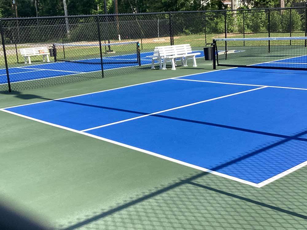 The pickleball courts at DOTHAN RV PARK