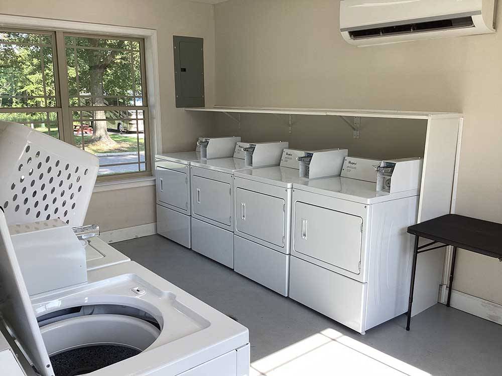A view of the inside of the laundry room at DOTHAN RV PARK