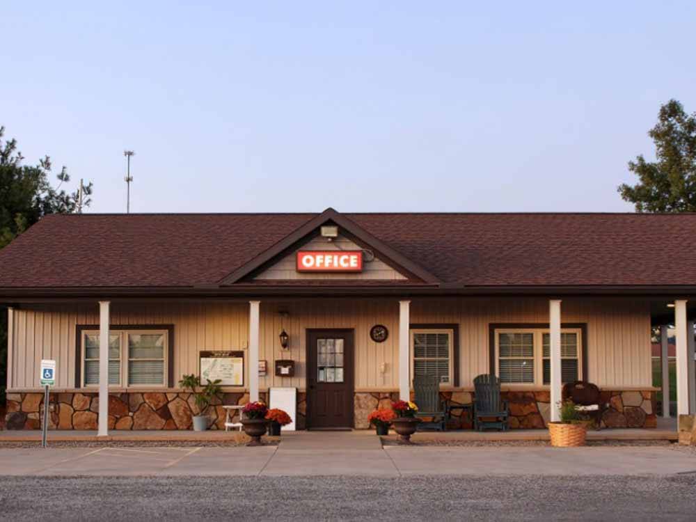 The front office building at SCENIC HILLS RV PARK