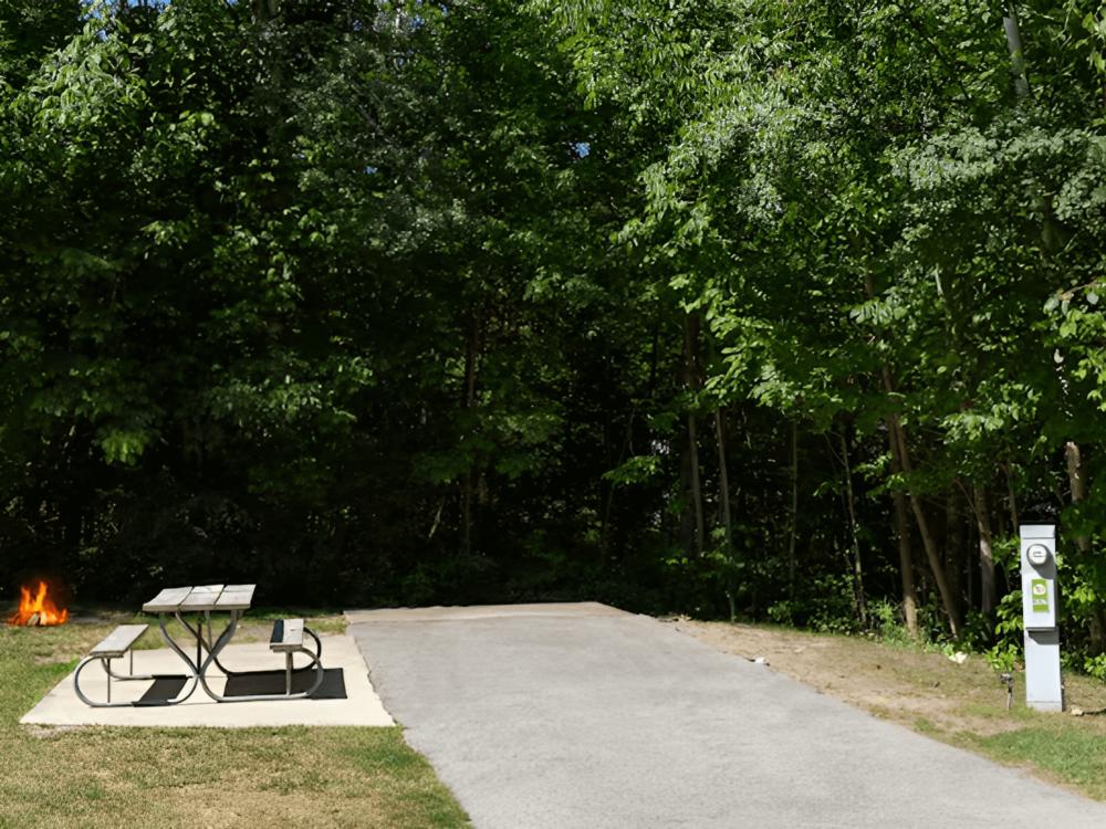 Open RV space at Jellystone Park Petoskey