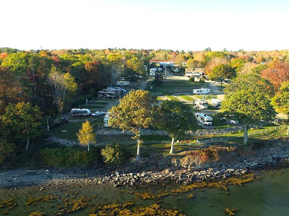 Overhead view of the park